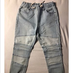 Twill jogger jean pant